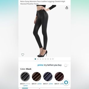 Faux leather leggings!